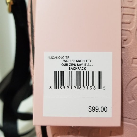 Juicy Couture Backpack Pink Black Brand New with Tags main image 5